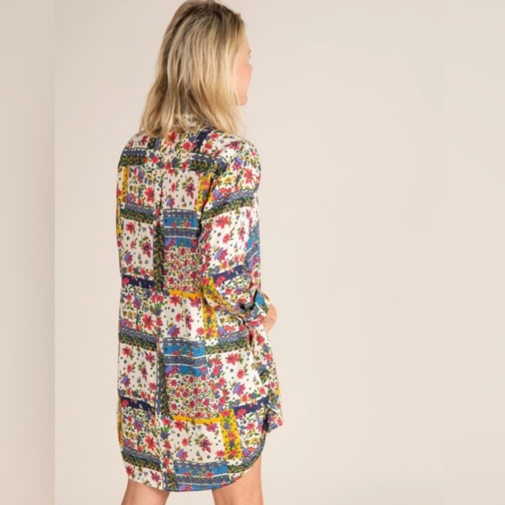 NATURAL LIFE Colorful Floral Long Sleeve Dress - Picture 2 of 14